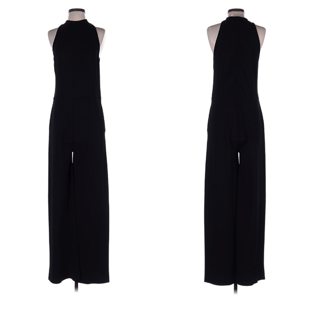€1215 STELLA McCARTNEY Knit Jumpsuit IT 44 US 10 Halterneck Wide Leg ITALY MADE